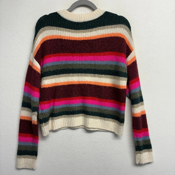 American Eagle Outfitters Colorful Striped Knit Sweater M - Picture 2 of 9